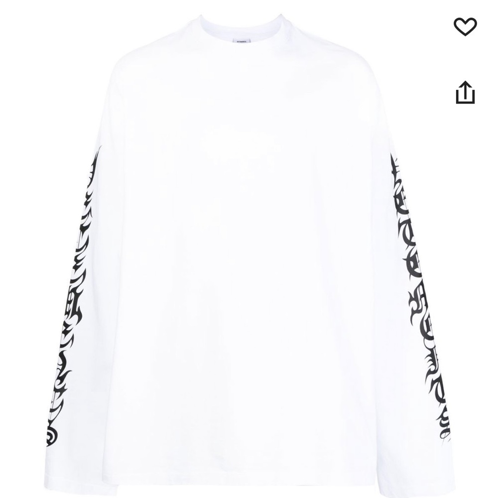 VETEMENTS Logo-print Long-sleeve top